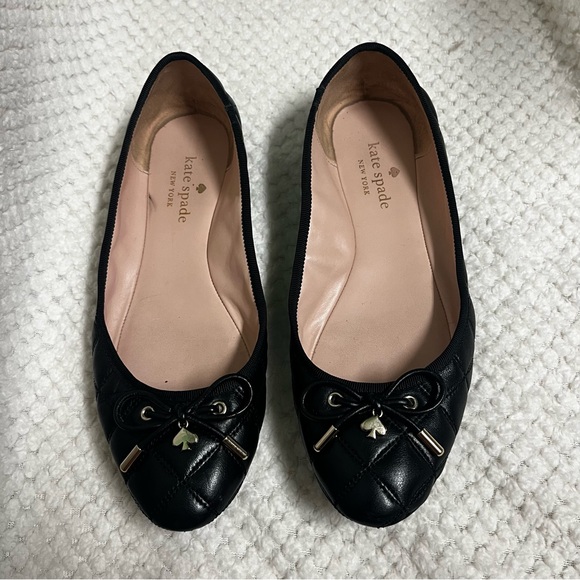 Kate Spade Black Quilted Ballet Flats - Picture 4 of 11